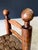 Brown French Provincial Brutalist Low Stool by Charles Dudouyt, France 1940s For Sale - Image 8 of 16