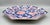 1970s Chinoiserie Toyo Japan Octagonal Imari-Style Blue and Pink Floral & Bird Platter For Sale - Image 11 of 14