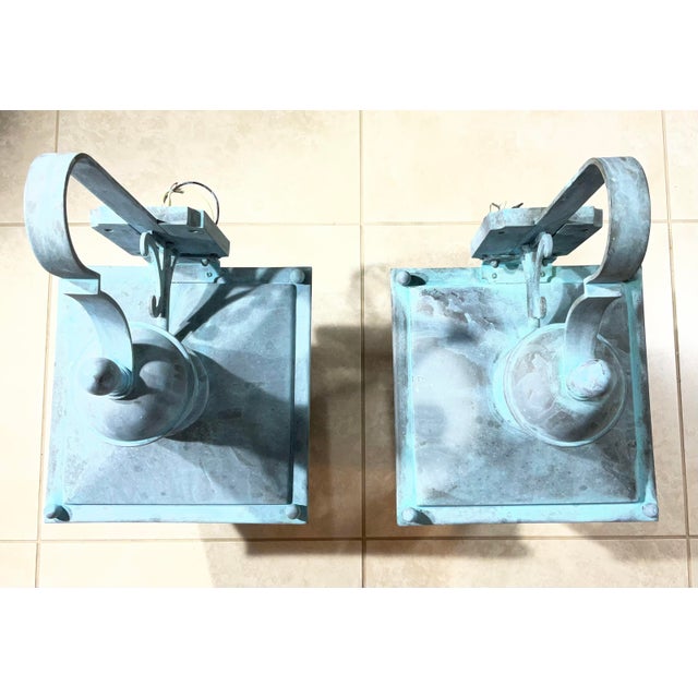 Elevate Your Space with Timeless Charm. These exquisite pair of vintage copper wall lanterns will add a touch of classic...