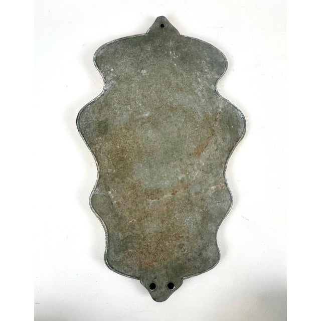Antique Polished Wall Mirror in Brass, 19th Century For Sale - Image 11 of 12