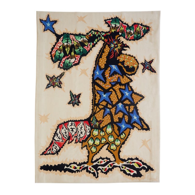 Silkscreen Tapestry Fanfare from Jean Lurçat, Ed.Corot 1950s For Sale