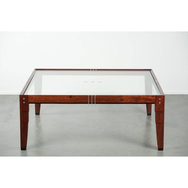 Art Deco Decoforma Series Square Coffee Table with Glass Top from Schuitema For Sale - Image 3 of 12