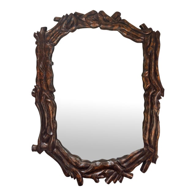 Modern Designer Rustin European Twig Mirror For Sale