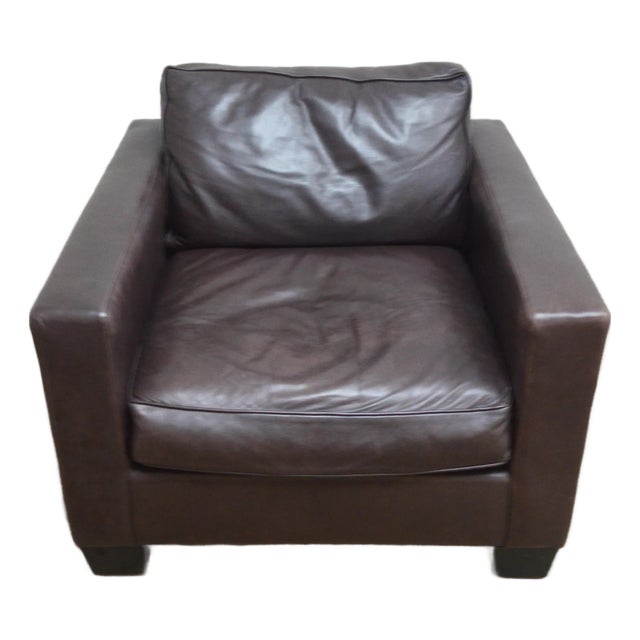Ralph Lauren Leather Lounge Chair For Sale