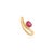 Classical Roman Chunky Wave Ruby Ring Size 5 by VRJEwels in 14k Solid Gold For Sale - Image 3 of 13