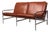 FK6720 Two-Seat Sofa by Fabricius & Kastholm for Kill International, 1960s For Sale