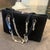 1980s Black Cut Velvet and Silver Plated Hardware Italian Evening Bag For Sale - Image 11 of 15