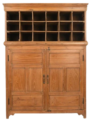 Wooden Hotel Furniture with 18 Lockers and Cupboard