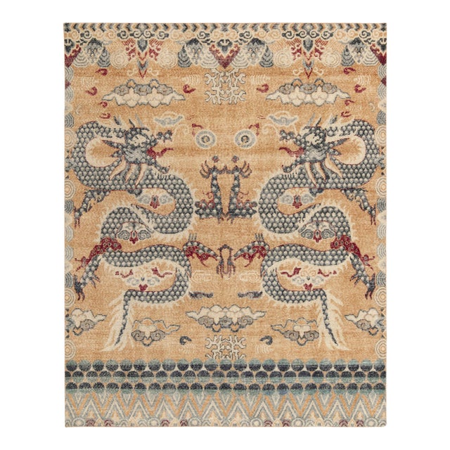 Rug & Kilim’s Oversized Double Dragon Rug, 13x19 For Sale