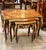 Rococo Rococo Style Nesting Tables – Set of 3 With Gold Leaf Accents For Sale - Image 3 of 4