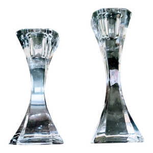 1960s Villeroy & Boch Candle Crystal Holders Germany