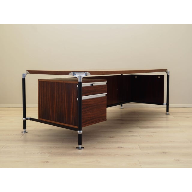 Italian Rosewood Desk by Ico & Luisa Parisi for Mim Roma, 1970s For Sale - Image 11 of 18