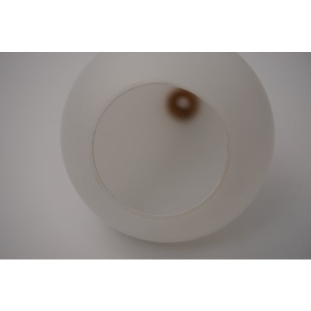 Mid-Century Modern Danish Hanging Lamp in Opal Glass and Teak, 1960s For Sale - Image 11 of 13