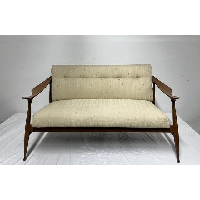 Fratelli Reguitti Mid-20th Century, Attributed to Ico Parisi for Fratelli Reguitti Sofa For Sale - Image 4 of 6