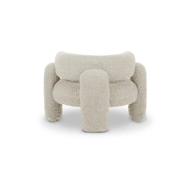 Contemporary Embrace Cormo Chalk Armchair by Royal Stranger For Sale - Image 3 of 10