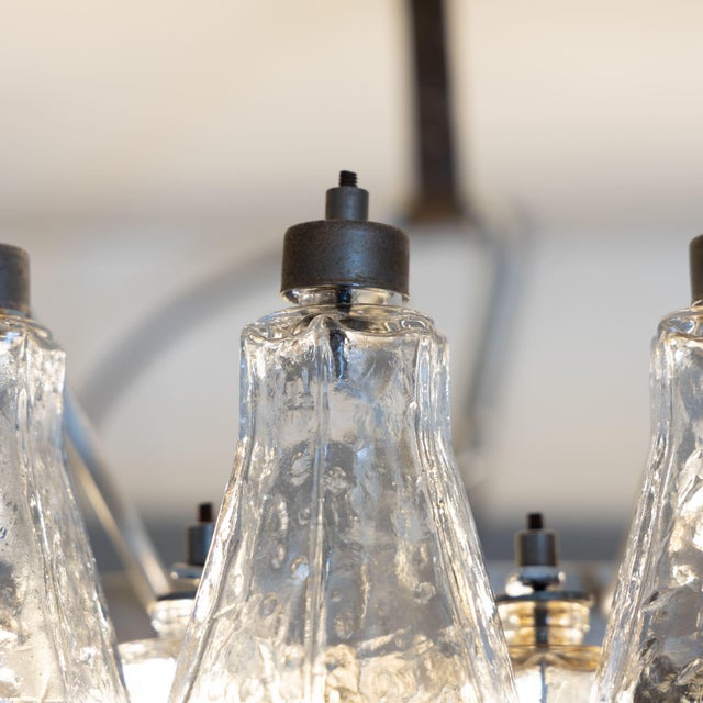 Poliedri Glass Suspension Lamp, 1960s For Sale - Image 11 of 13