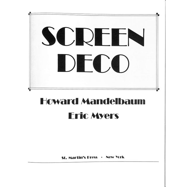 MANDELBAUM, Howard & MYERS, Eric [209] pp. St. Martin's Press 1985 11" x 8 5/8" In Screen Deco we are taken on a...