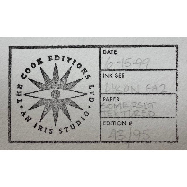 1999, "Into Town", Archival Iris Giclee on Somerset Textured Watercolor Paper, Artist Jane Gibout For Sale - Image 4 of 4