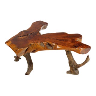 Organic Modern Driftwood Coffee Table For Sale