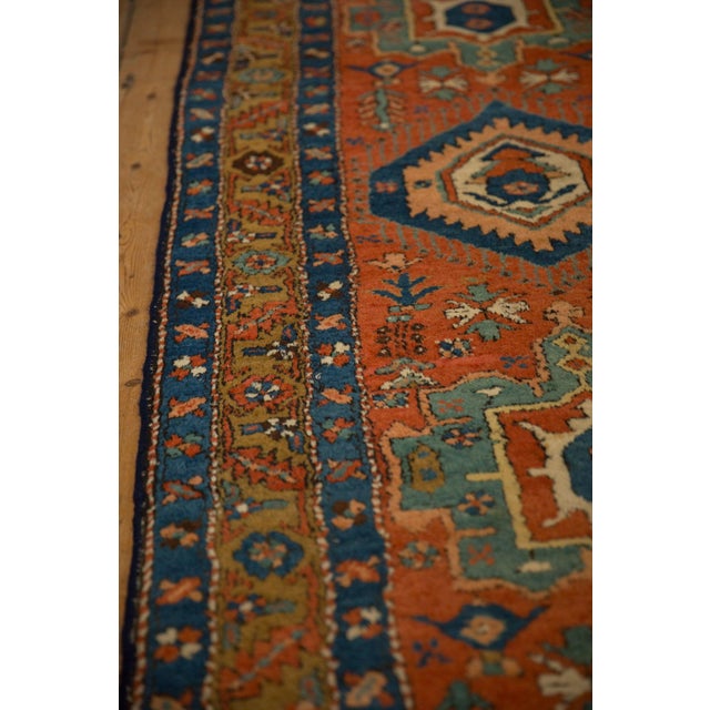 Red Antique Heriz Rug Runner - 3'7" x 11'7" For Sale - Image 8 of 11