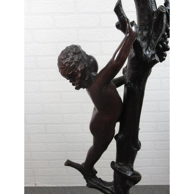 Coat Rack in Wood Carved with Tree and Putti For Sale - Image 6 of 18