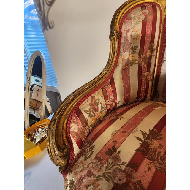 Late 18th Century Louis XV Rococco Gilt Settee For Sale In Denver - Image 6 of 8