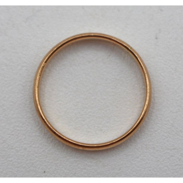 Minimalism Antique 10k Gold Child's Ring For Sale - Image 3 of 4