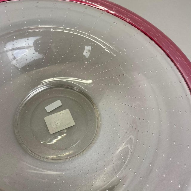 German Glass Bowl by Karl Wiedmann for WMF, 1960s For Sale - Image 12 of 18