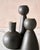 Trio of "Almost Black" Matte Ceramic Taper Candle Holders "Bella," "Bobby," and "Beau" by Lostine For Sale - Image 9 of 12