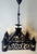 Antique Gothic Revival Wrought Iron Castle Chandelier with Turrets, 1910 For Sale - Image 13 of 18