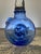 Handmade Crystal Cross Assemblage Sculpture on Cobalt Blue Glass Bottle For Sale In Tampa - Image 6 of 7