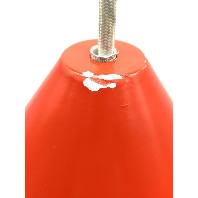 Large Mid-Century Danish Billiard Pendant Lamp in the style of Louis Poulsen, 1960s For Sale - Image 6 of 16