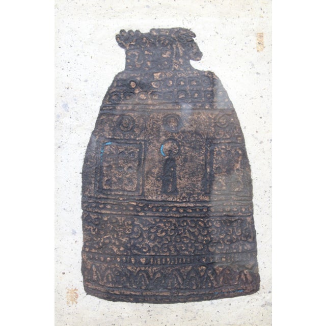 Asian Embossed Print of a Jar For Sale - Image 4 of 10
