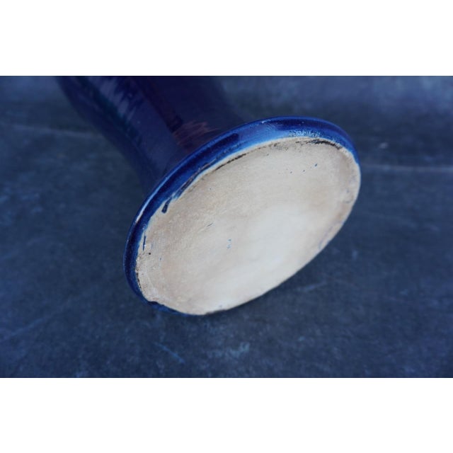 1930s Ink Blue Bauer Vase For Sale In Los Angeles - Image 6 of 6