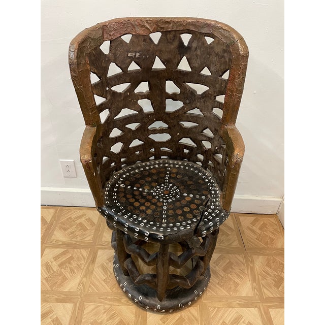Late 18th Century Vintage Yoruba Throne Chair Chairish