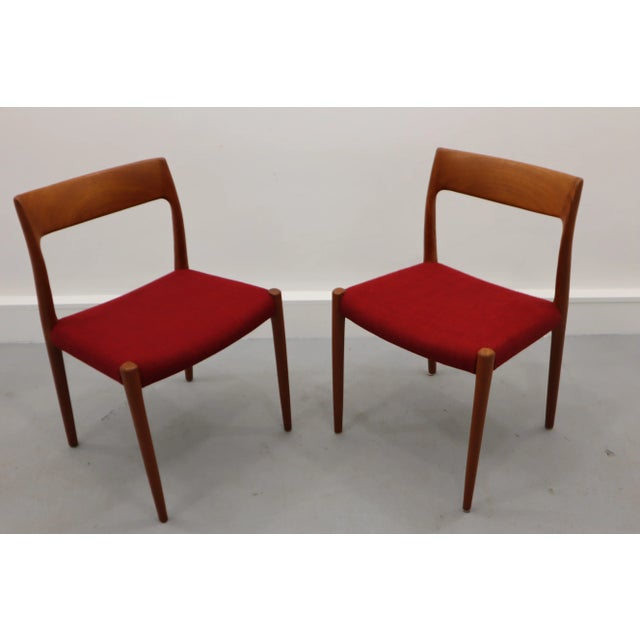 Set of Danish Chairs by Niels Møller for J. L. Møllers, 1960s For Sale - Image 3 of 12