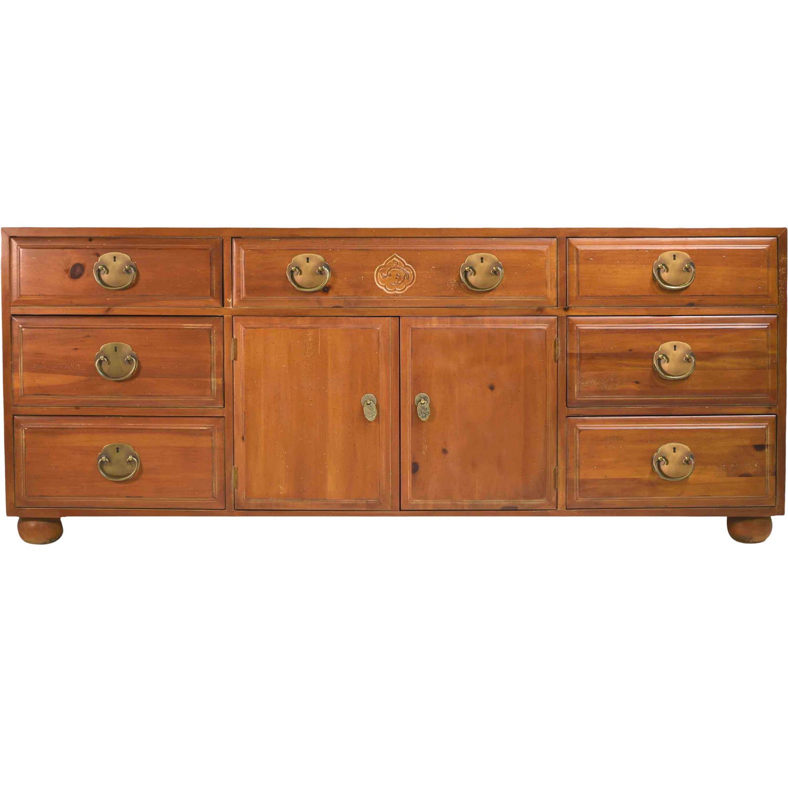 1980s Rustic Knotty Pine Sideboard by Henredon Chairish