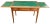 Beautiful Louis XVI style extendable desk with a three-drawer extension and lovely green leather. In very good condition....
