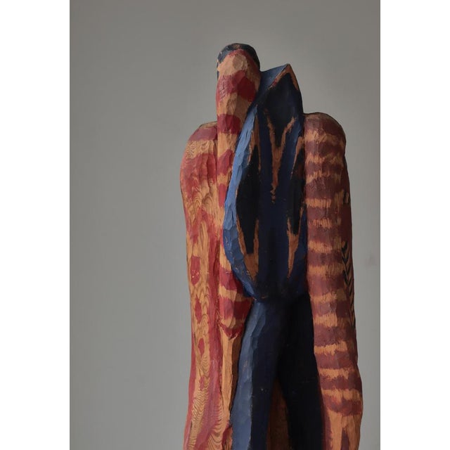 Wood Erik Höglund, Untitled, 1950s, Carved and Painted Pinewood For Sale - Image 7 of 18