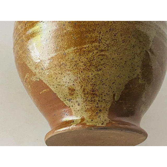Mid-Century French Provincial Stoneware Pottery Jar For Sale - Image 11 of 12
