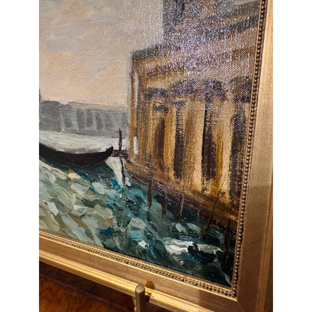 20th Century Oil on Canvas Venice For Sale In Nashville - Image 6 of 7