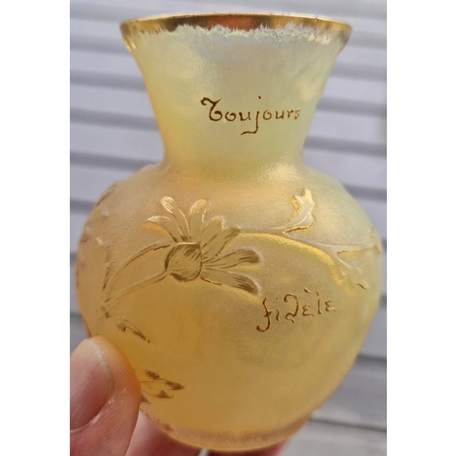 Daum Nancy (France) – Art Nouveau Speaking Vase, c.1890 For Sale - Image 10 of 12