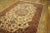 1940s Classic Beige Antique Medallion Tabriz Northwest Knotted Silk Carpet Rug For Sale - Image 4 of 6