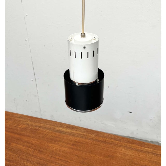 Mid-Century Dutch Minimalist Pendant Lamps attributed to Louis Kalff for Philips, 1950s, Set of 4 For Sale - Image 10 of 18