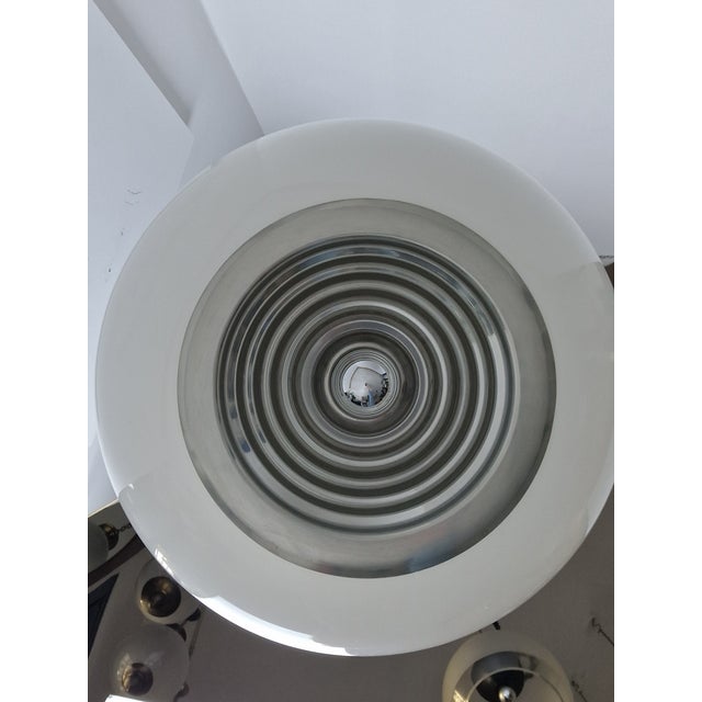 Mid-Century Modern Black and White Opal Glass Chandelier by Achille and Pier Giacomo Castiglioni for Flos, 1960s For Sale - Image 3 of 17