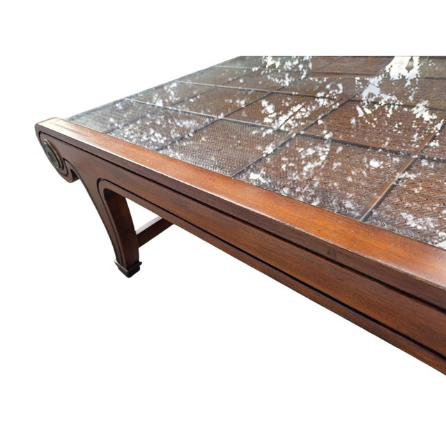 1990s Tommy Bahama Lexington Cane Coffee Table British Colonial Classical Revival For Sale - Image 16 of 18