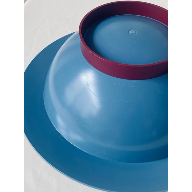 Blue Salad Bowl and Servers by Michael Graves for Alessi, Set of 3 For Sale - Image 8 of 13