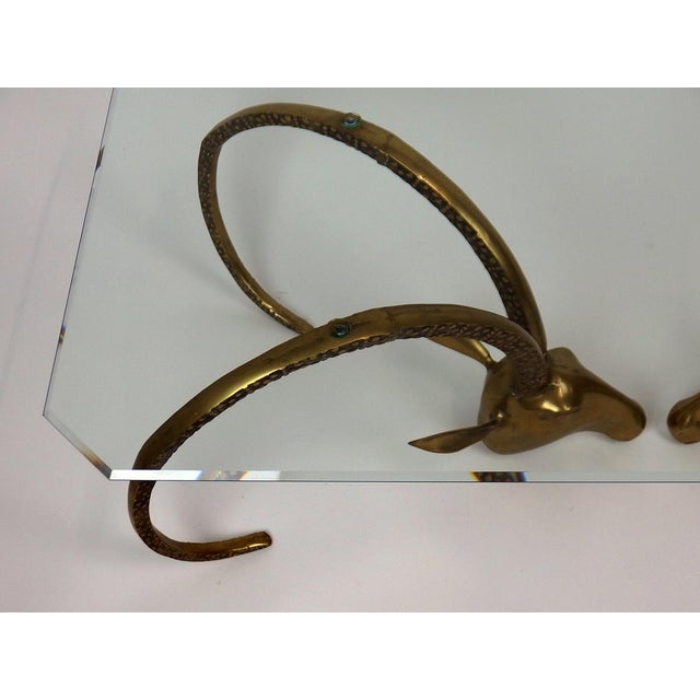 Metal Coffee Table in the style of Alain Chervet, 1970s For Sale - Image 7 of 15