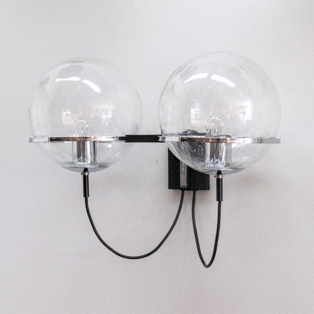 Mid-Century Modern Double Globe Wall Light by Raak, 1960 For Sale - Image 3 of 10