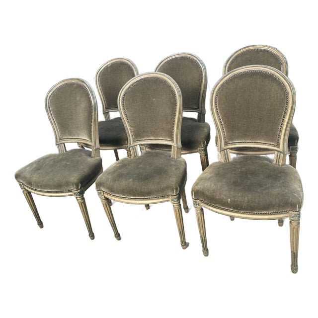 Maison Jansen Style Dining Chairs -Set of 6 For Sale
